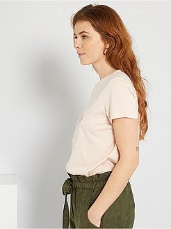 T-shirt de conceção ecológica estampada - Kiabi