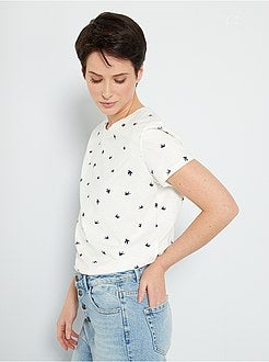 T-shirt de conceção ecológica 'pássaros' - Kiabi