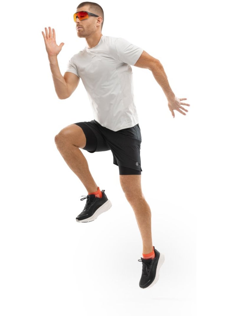T-shirt de corrida para homem Branco Cinza - Kiabi