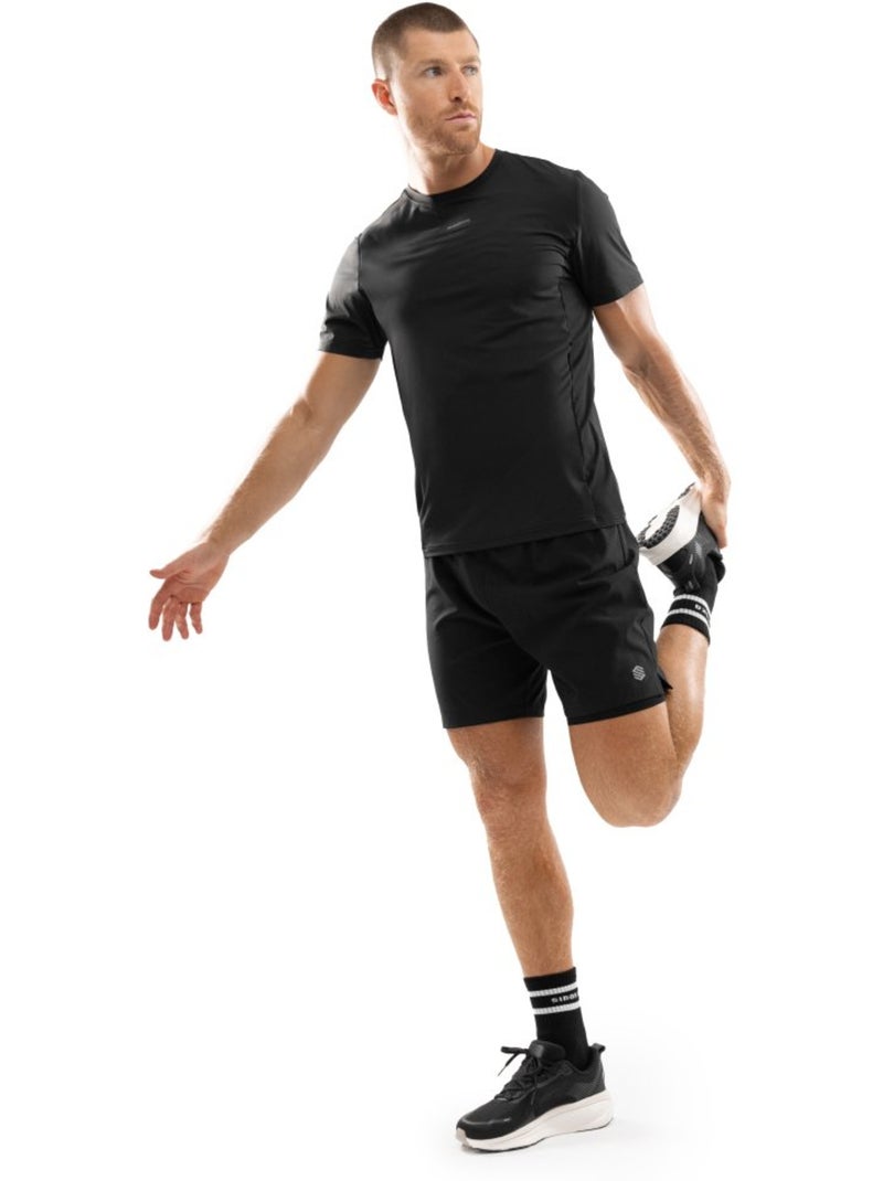 T-shirt de corrida para homem Preto - Kiabi