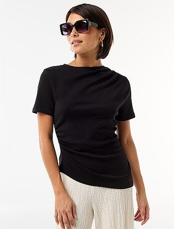 T-shirt de corte assimétrico