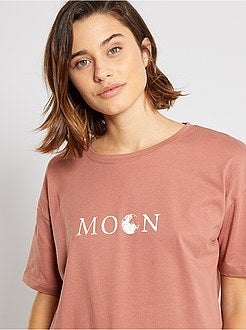 T-shirt de corte largo 'éco-conception' - Kiabi