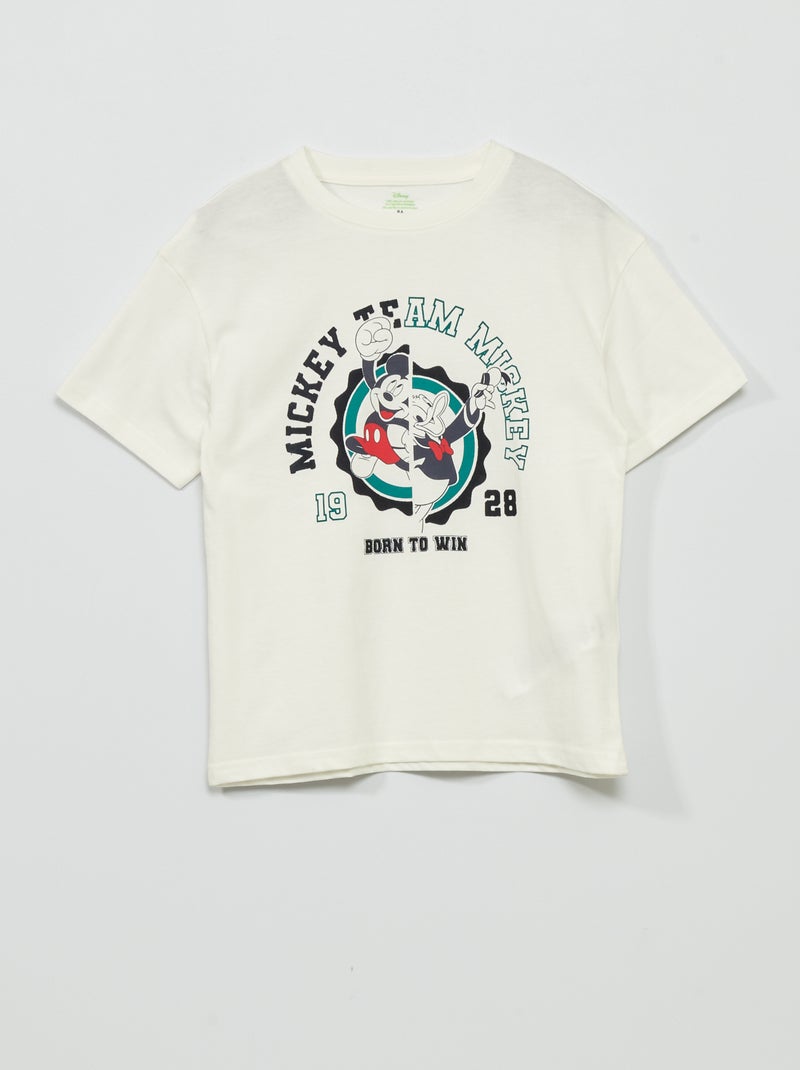 T-shirt de corte larho 'Mickey and friends' BRANCO - Kiabi