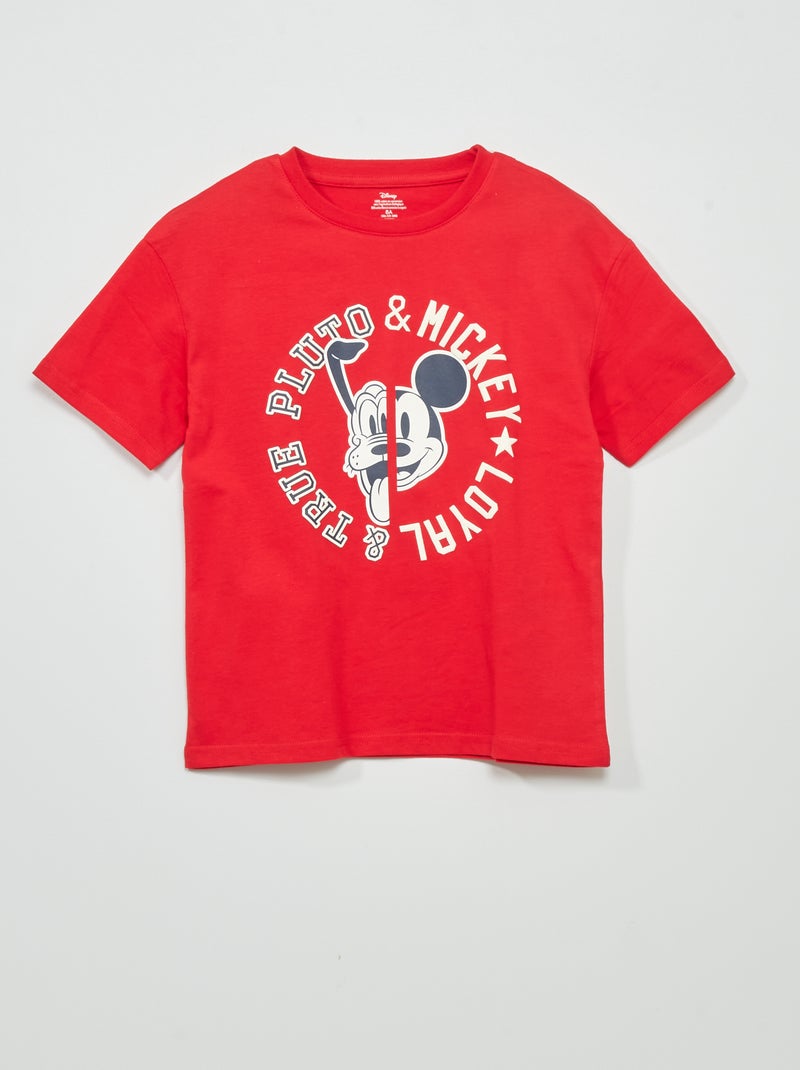 T-shirt de corte larho 'Mickey and friends' VERMELHO - Kiabi