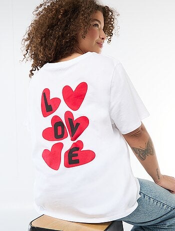 T-shirt de corte oversized com mangas curtas