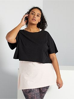 T-shirt de desporto 2 em 1 - Kiabi