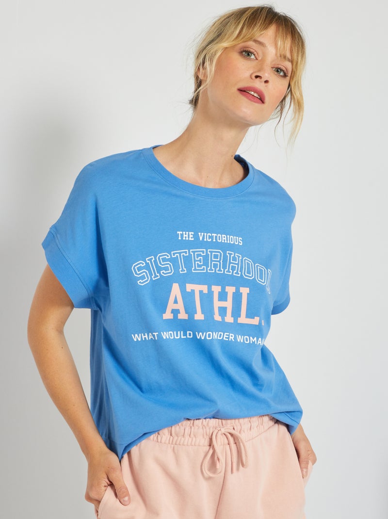 T-shirt de desporto AZUL - Kiabi