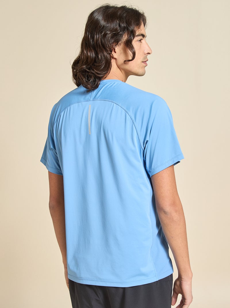 T-shirt de desporto com detalhe refletor - (ekstract) Azul - Kiabi