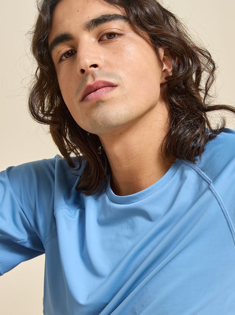 T-shirt de desporto com detalhe refletor - (ekstract) Azul - Kiabi