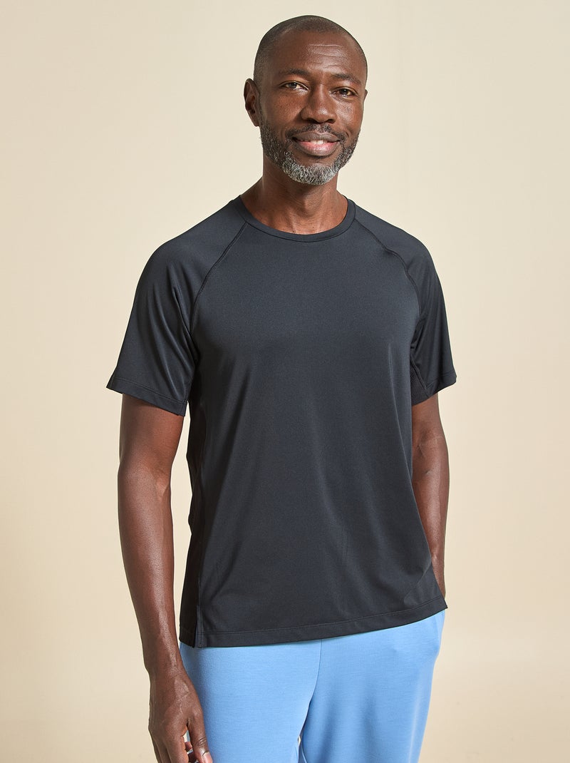 T-shirt de desporto com detalhe refletor - (ekstract) Preto - Kiabi