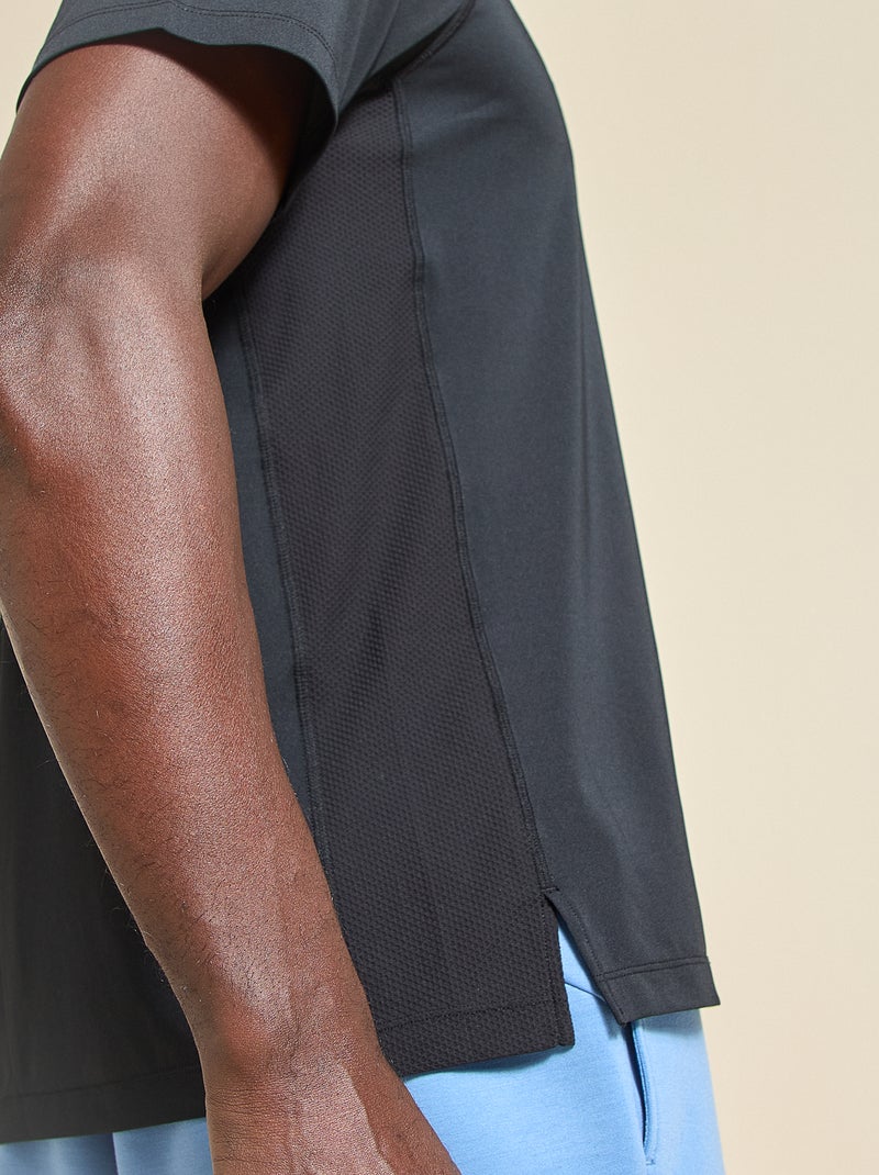 T-shirt de desporto com detalhe refletor - (ekstract) Preto - Kiabi