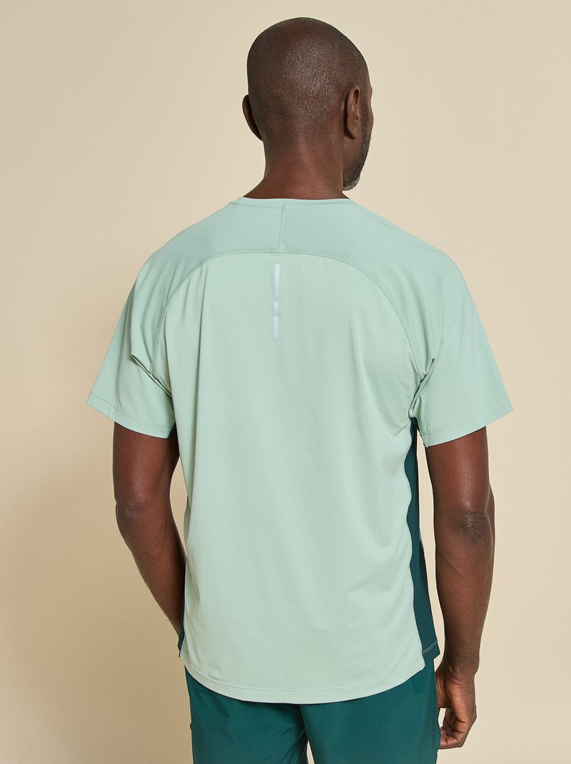 T-shirt de desporto com detalhe refletor - (ekstract) Verde - Kiabi