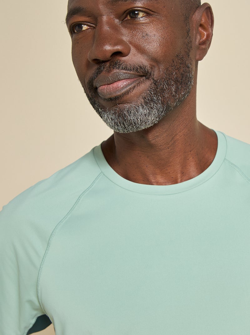 T-shirt de desporto com detalhe refletor - (ekstract) Verde - Kiabi