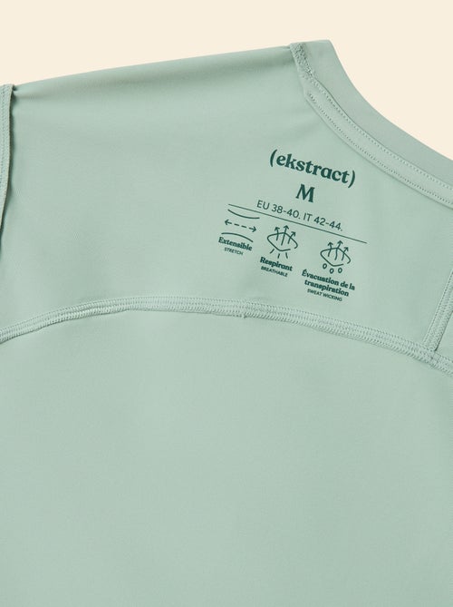 T-shirt de desporto com detalhe refletor - (ekstract) - Kiabi