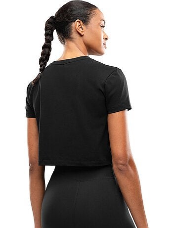 T-shirt de desporto com nó para mulher