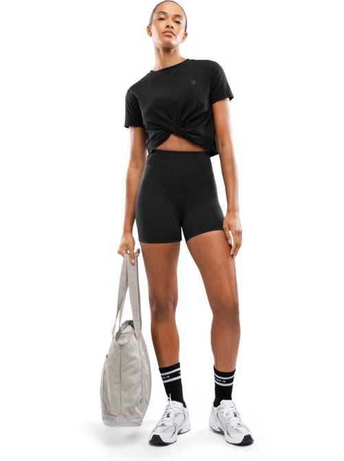 T-shirt de desporto com nó para mulher - Kiabi