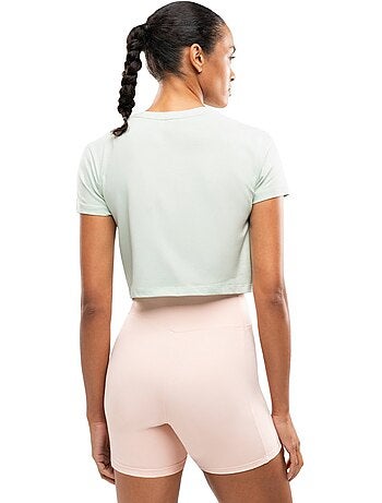 T-shirt de desporto com nó para mulher