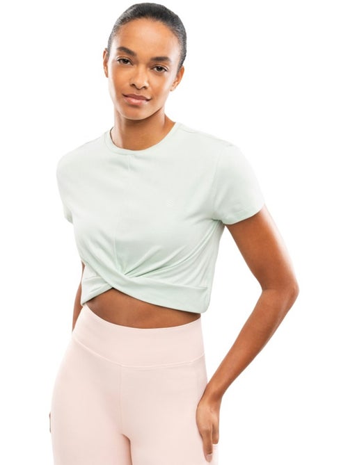T-shirt de desporto com nó para mulher - Kiabi