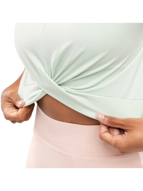 T-shirt de desporto com nó para mulher - Kiabi