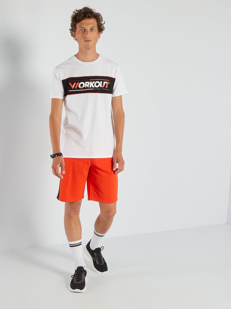 T-shirt de desporto em jersey PRETO - Kiabi