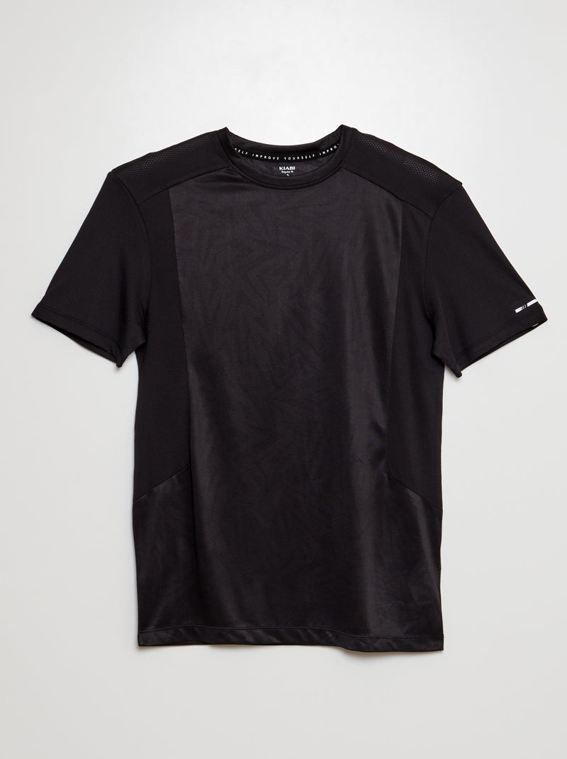 T-shirt de desporto em microfibra AZUL - Kiabi