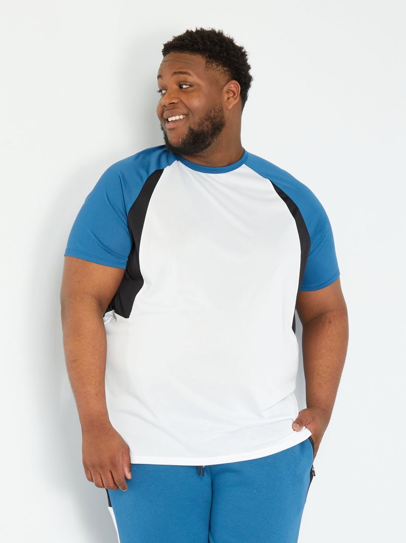 T-shirt de desporto em microfibra Branco - Kiabi