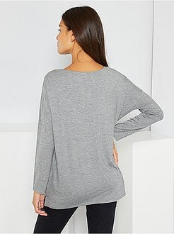 T-shirt de dormir bordada - Kiabi