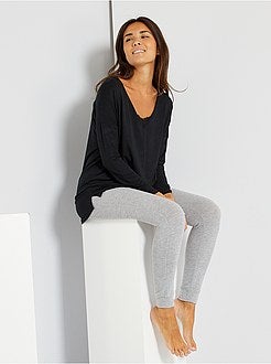 T-shirt de dormir bordada - Kiabi