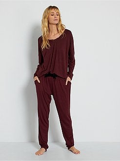 T-shirt de dormir bordada - Kiabi