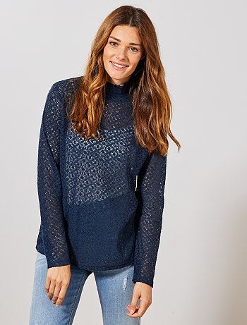 T-shirt de fantasia ajurada - Kiabi