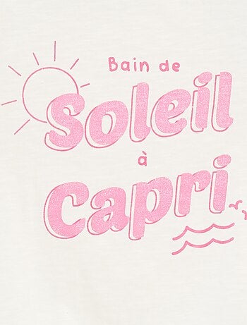 T-shirt de fantasia de algodão