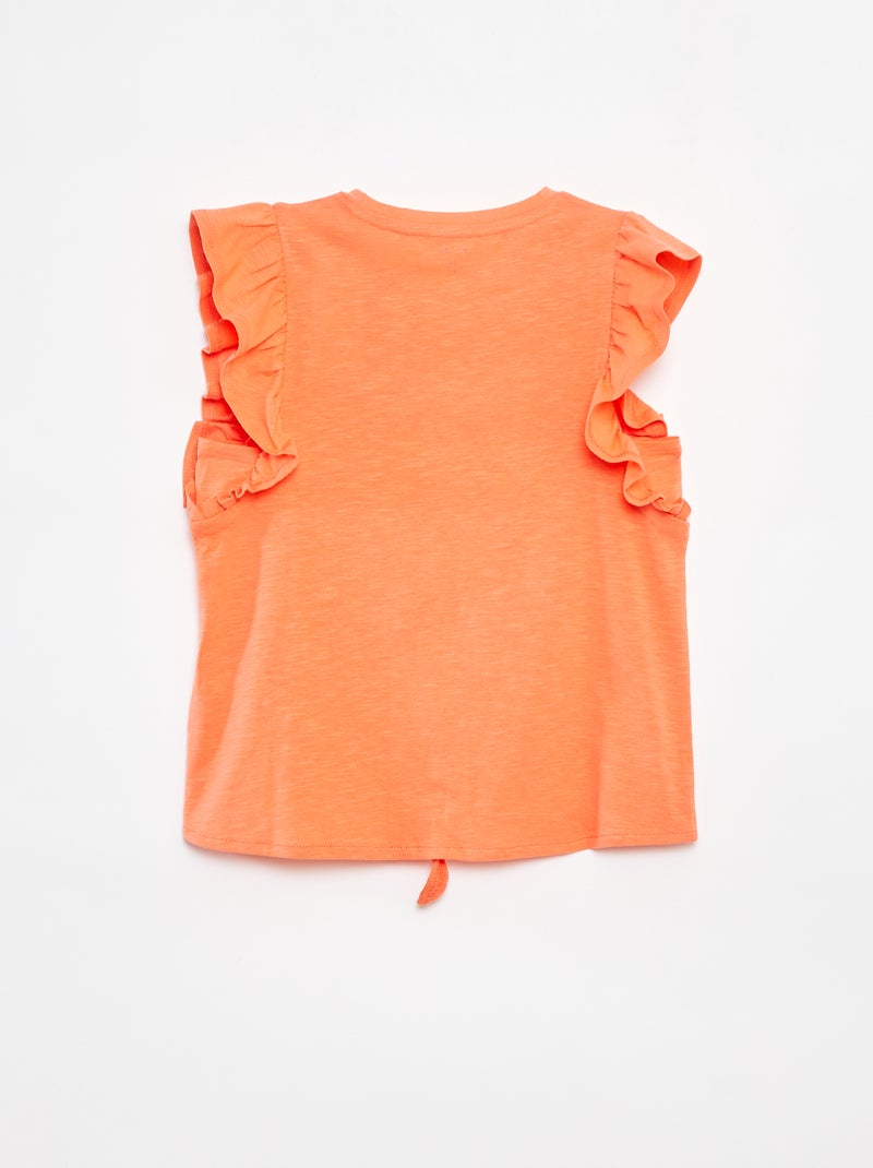 T-shirt de fantasia de algodão LARANJA - Kiabi