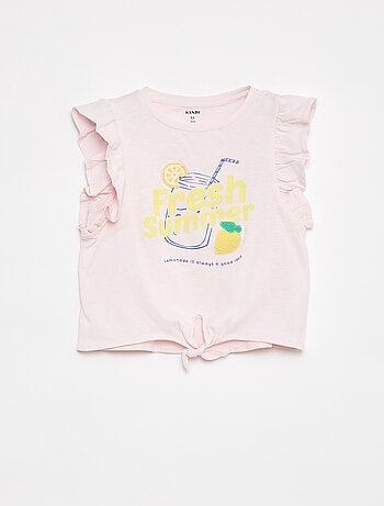T-shirt de fantasia de algodão