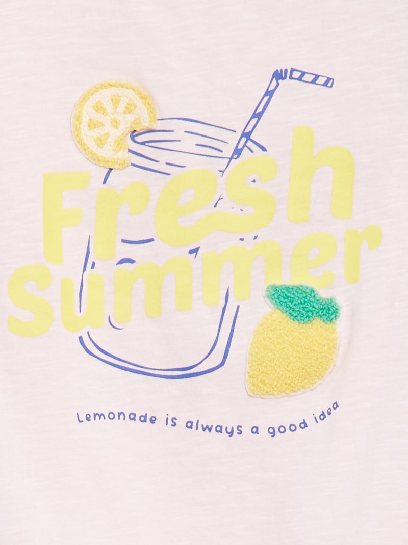 T-shirt de fantasia de algodão ROSA - Kiabi