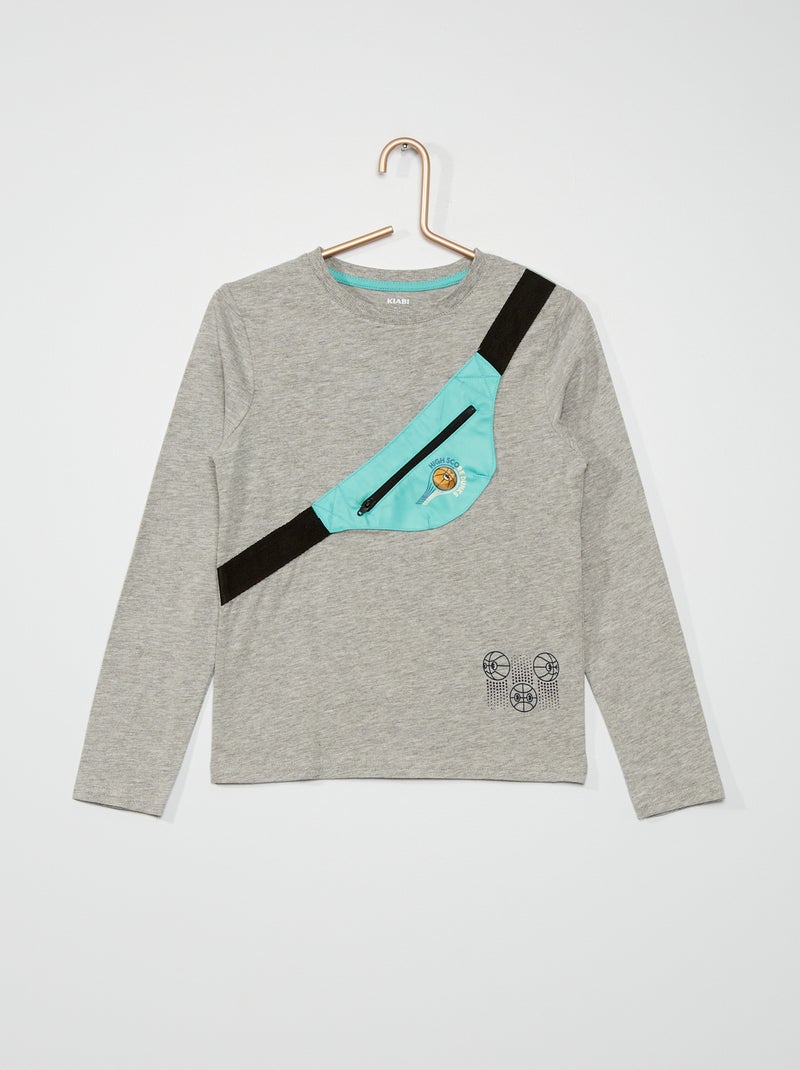 T-shirt de fantasia em jersey CINZA - Kiabi