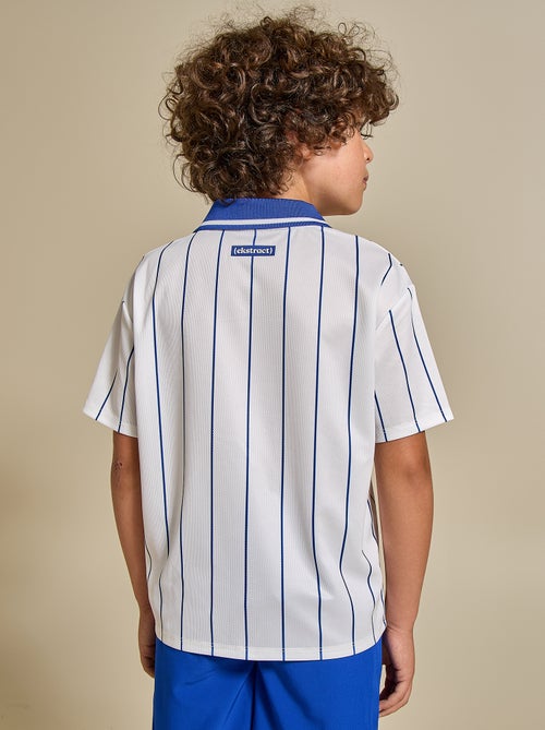 T-shirt de futebol às riscas de manga curta - Kiabi T-shirt de futebol às riscas de manga curta - Kiabi