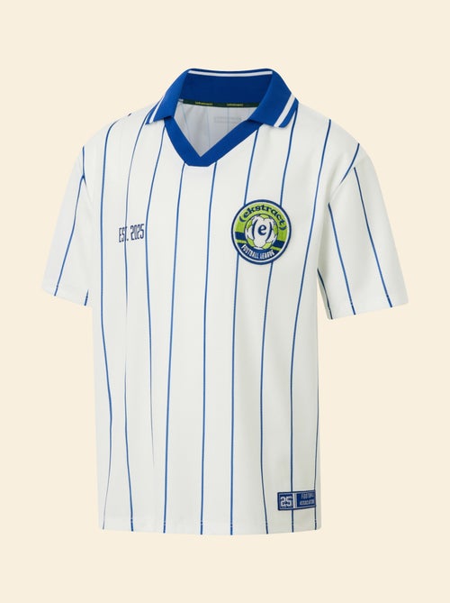 T-shirt de futebol às riscas de manga curta - Kiabi T-shirt de futebol às riscas de manga curta - Kiabi