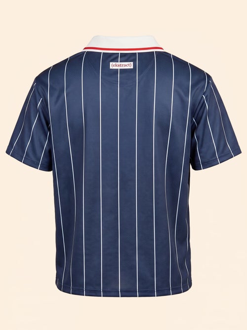 T-shirt de futebol às riscas de manga curta (Ekstract) - Kiabi