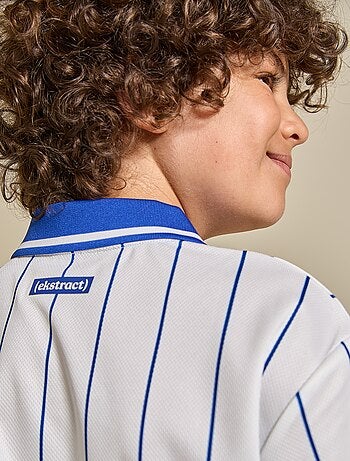 Ekstract - T-shirt de futebol às riscas de manga curta