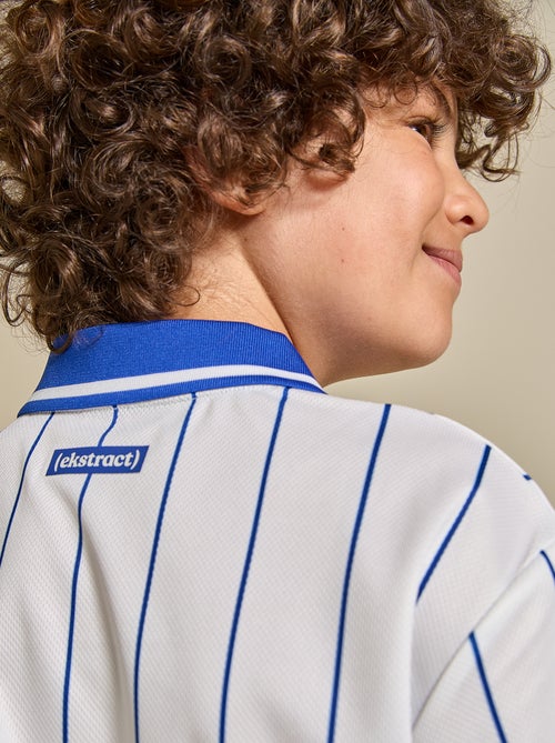 T-shirt de futebol às riscas de manga curta (Ekstract) - Kiabi