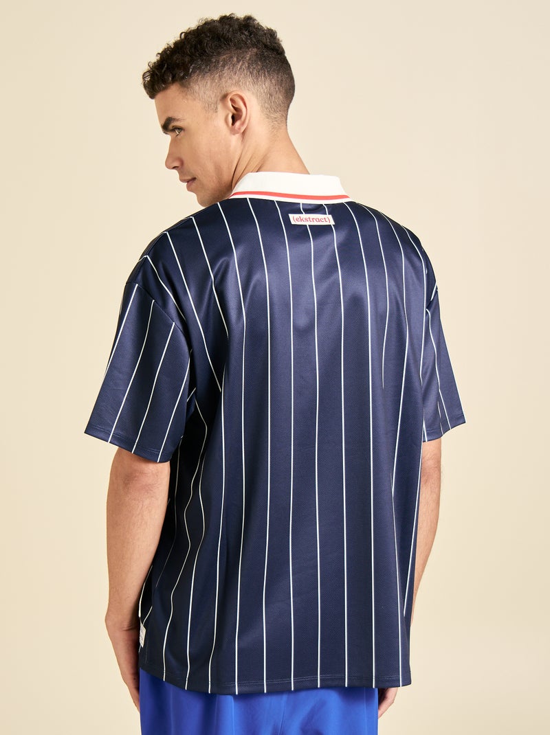T-shirt de futebol de manga curta Azul - Kiabi