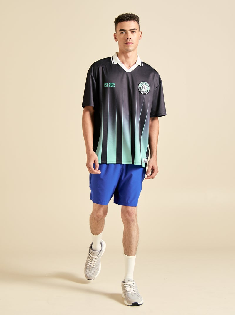 T-shirt de futebol oversize - (ekstract) Preto - Kiabi