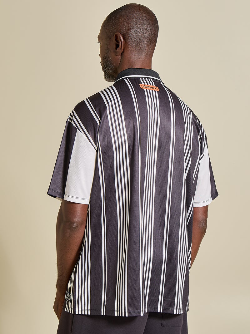 T-shirt de futebol oversize - (ekstract) Preto - Kiabi