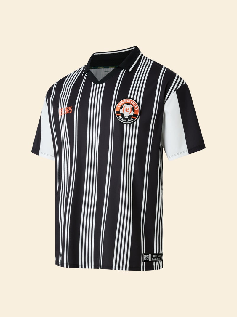 T-shirt de futebol oversize - (ekstract) Preto - Kiabi