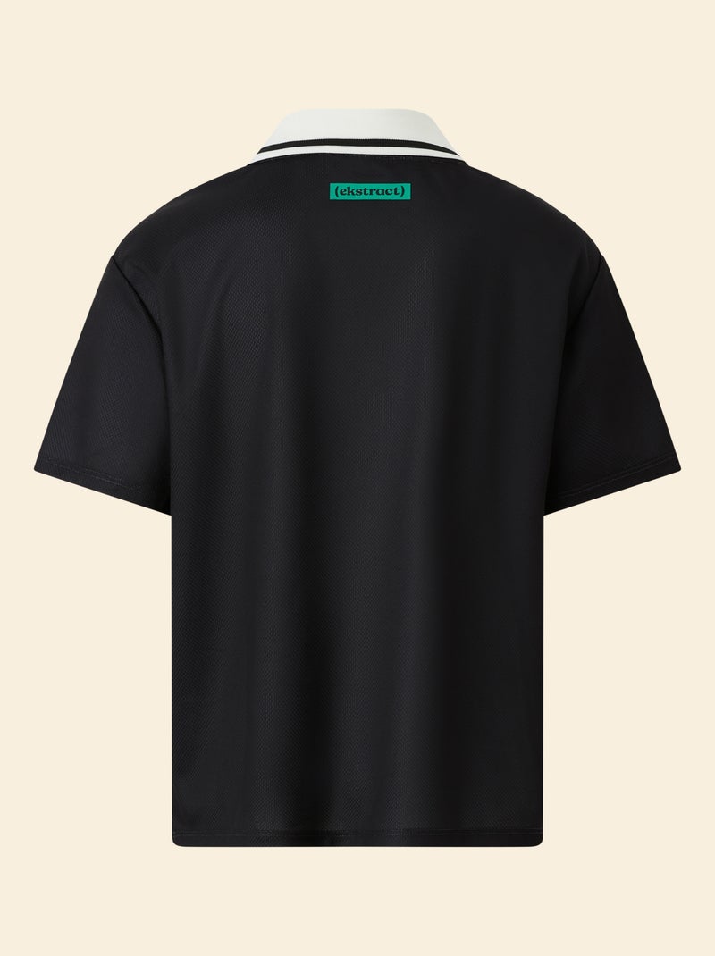 T-shirt de futebol oversize - (ekstract) Preto - Kiabi