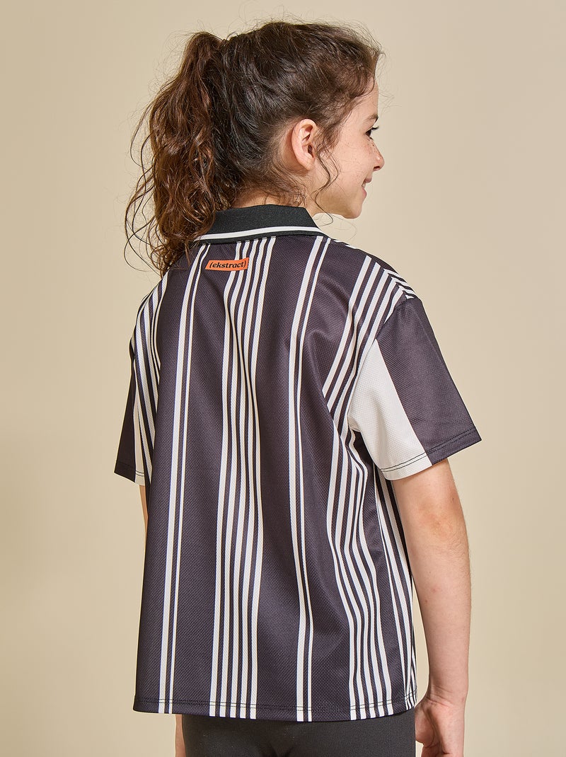 T-shirt de futebol oversize - (ekstract) Preto - Kiabi