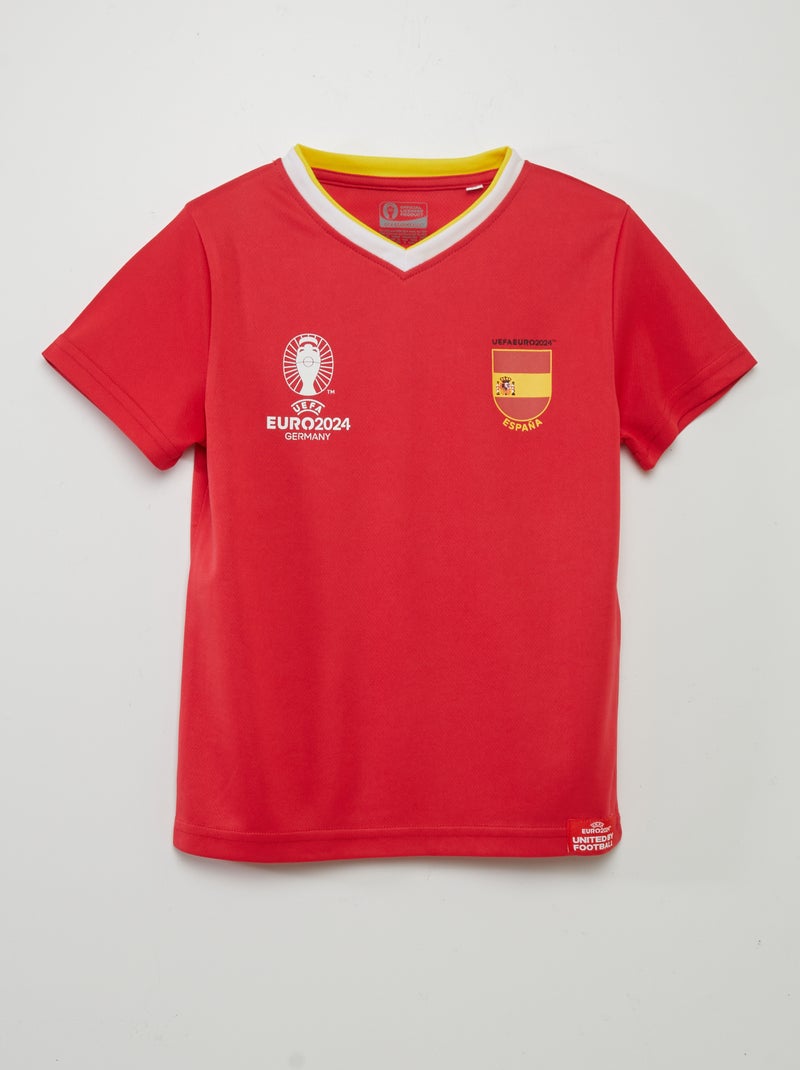 T-shirt de futebol VERMELHO - Kiabi