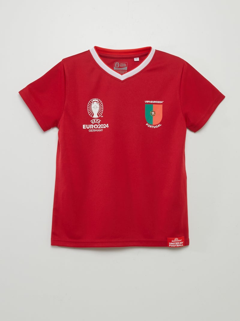 T-shirt de futebol VERMELHO - Kiabi