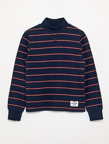 T-shirt de gola alta
