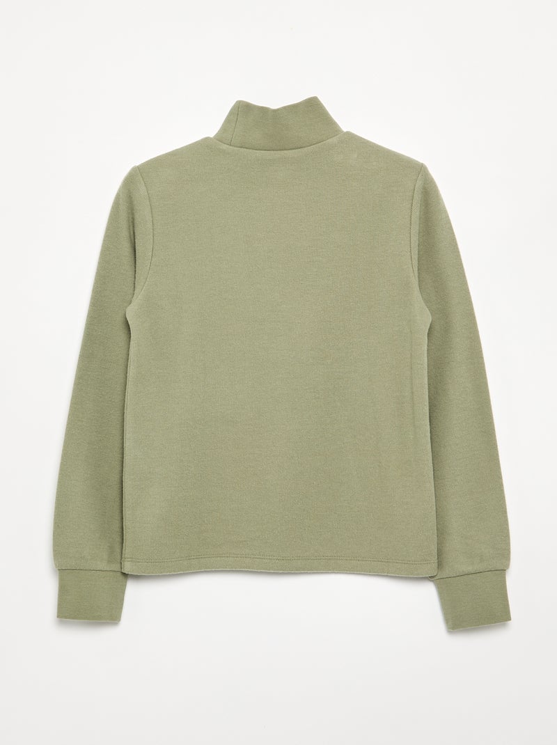 T-shirt de gola alta Verde - Kiabi